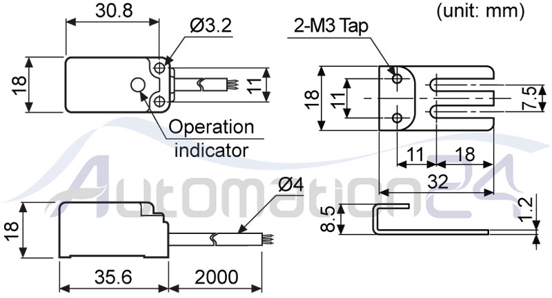 سنسور القایی آتونیکس PSN17-8DP سنسور القایی آتونیکس PSN17-8DP - فروشگاه اتوماسیون 24
